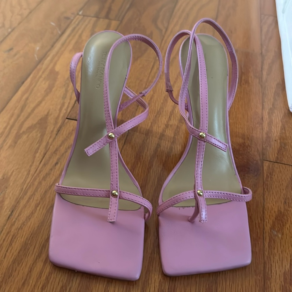 Tony Bianco pink bottega heels size 6.5